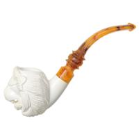 AKB Meerschaum Carved Lion (with Case)
