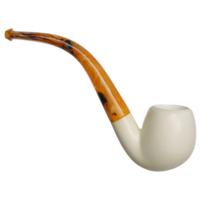 AKB Meerschaum Spot Carved Bent Apple (with Case)