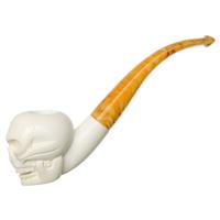 AKB Meerschaum Carved Skull