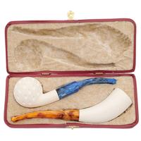 AKB Meerschaum Two Pipe Set (with Case)