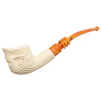 AKB Meerschaum Carved Skull (with Case)