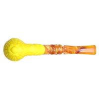 AKB Meerschaum Carved Floral Churchwarden (Kudret) (with Case and Extra Stem)