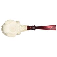 AKB Meerschaum Carved Demon (with Case)