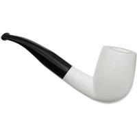 AKB Meerschaum Smooth Bent Billiard (with Case)