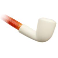 AKB Meerschaum Smooth Bent Dublin Churchwarden (with Case)