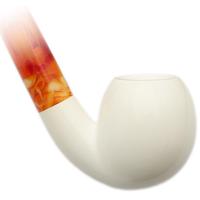 AKB Meerschaum Smooth Bent Apple Churchwarden (with Case)