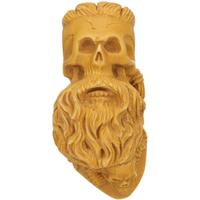 AKB Meerschaum Carved Viking Skull (Adnan) (with Case)
