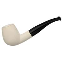 AKB Meerschaum Smooth Bent Billiard (with Case)