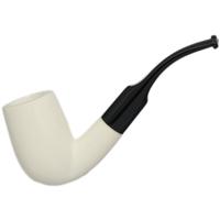 AKB Meerschaum Spot Carved Bent Billiard (with Case)