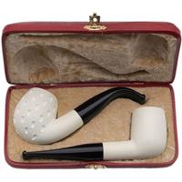 AKB Meerschaum Two Pipe Set (with Case)