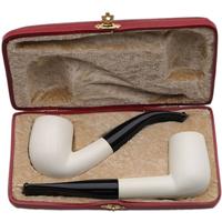AKB Meerschaum Two Pipe Set (with Case)