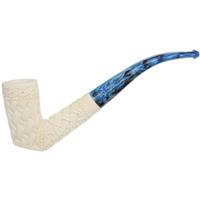 AKB Meerschaum Carved Poker (Selver) (with Case)