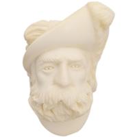 AKB Meerschaum Carved Bearded Man with Hat (A. Cevik) (with Case)