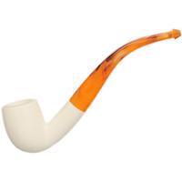 AKB Meerschaum Smooth Bent Billiard