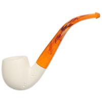 AKB Meerschaum Spot Carved Bent Apple (with Case)
