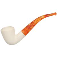 AKB Meerschaum Spot Carved Bent Dublin (with Case)