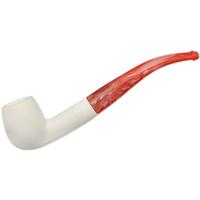 AKB Meerschaum Spot Carved Bent Apple (with Case)