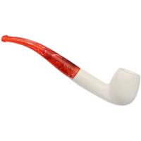 AKB Meerschaum Spot Carved Bent Apple (with Case)