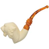 AKB Meerschaum Carved Tiger (with Case)