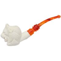 AKB Meerschaum Carved Lion (with Case)