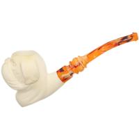 AKB Meerschaum Carved Dog (with Case)