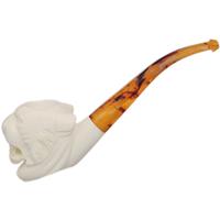 AKB Meerschaum Carved Tiger (with Case)