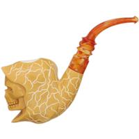 AKB Meerschaum Carved Grim Reaper (with Case)