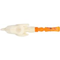 AKB Meerschaum Carved Dragon Claw with Skull (with Case)