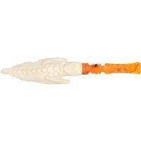 AKB Meerschaum Carved Dragon Claw with Skull (with Case)
