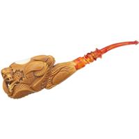 AKB Meerschaum Carved Dragon Claw Holding Egg (Kenan) (with Case)