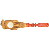AKB Meerschaum Carved Dragon Claw Holding Egg (Kenan) (with Case)