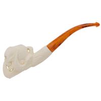 AKB Meerschaum Carved Dragon Claw with Skull