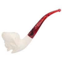 AKB Meerschaum Carved Pirate Skull