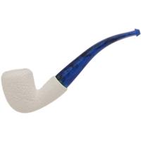 AKB Meerschaum Rusticated Bent Billiard