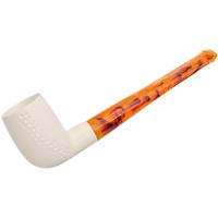AKB Meerschaum Spot Carved Billiard (with Case)