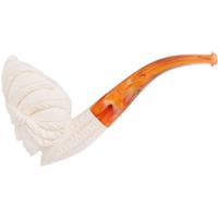 AKB Meerschaum Carved Native American Chief (with Case)