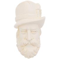 AKB Meerschaum Carved Bearded Man (with Case)