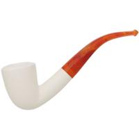 AKB Meerschaum Spot Carved Bent Dublin (with Case)