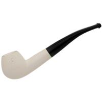 AKB Meerschaum Spot Carved Bent Brandy (with Case)
