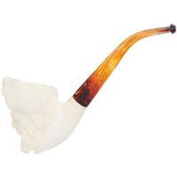 AKB Meerschaum Carved Pirate with Eyepatch (with Case)