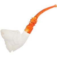 AKB Meerschaum Carved Pirate with Eyepatch (with Case)