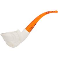 AKB Meerschaum Carved Pirate with Eyepatch (with Case)