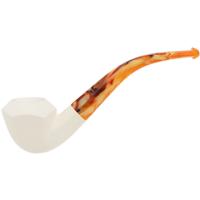 AKB Meerschaum Smooth Paneled Rhodesian (with Case)