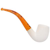AKB Meerschaum Smooth Bent Billiard (with Case)