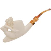AKB Meerschaum Carved Nude Woman (Cevher) (with Case)