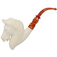 AKB Meerschaum Carved Horse (Kenan) (with Case)