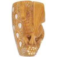 AKB Meerschaum Carved Dragon Lattice Bent Billiard (with Case)