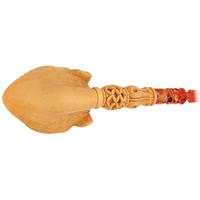 AKB Meerschaum Carved Lion (Kenan) (with Case)