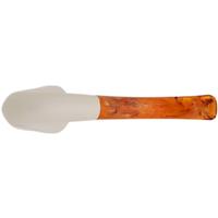 AKB Meerschaum Spot Carved Paneled Bent Billiard (with Case)