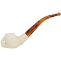 AKB Meerschaum Carved Dragon Claw with Smooth Egg (with Case)
